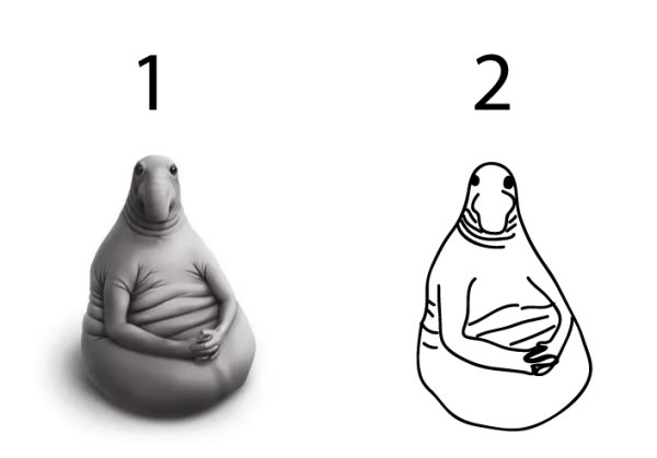 Ждун простым карандашом