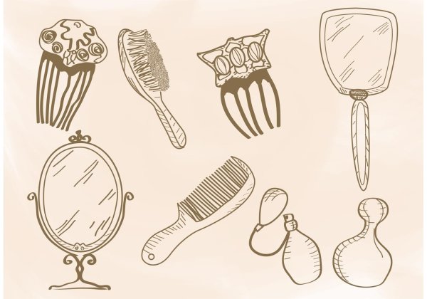 Зарисовки плоских предметов