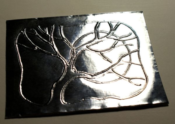 Панно из фольги