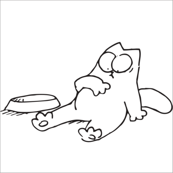 Кот Саймона рисунки