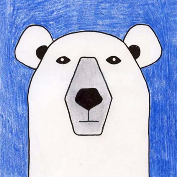 Медведь рисунок карандашом