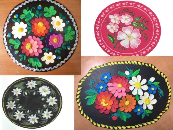 Приемы росписи подносов