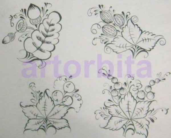 Поднос рисунок