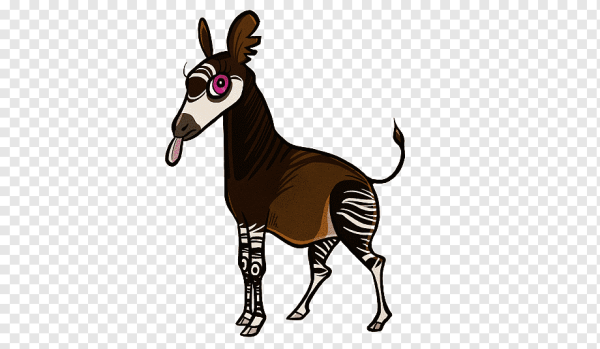 Окапи раскраска