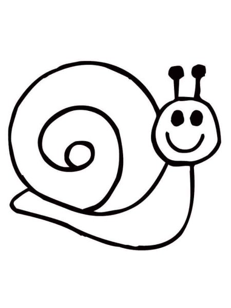 Улитка раскраска