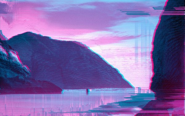 Стиль рисования глитч