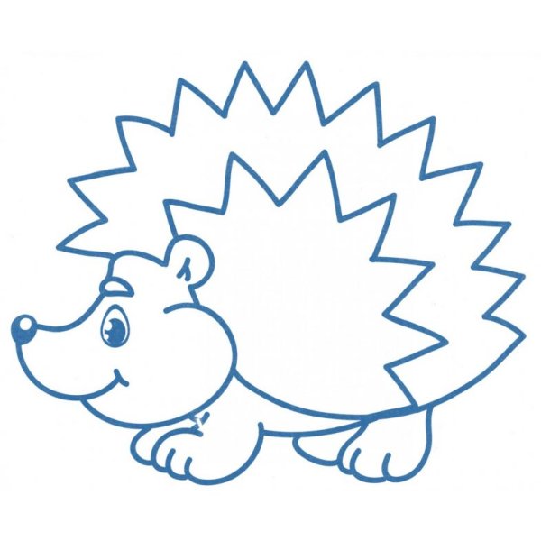 Поэтапное рисование ежика