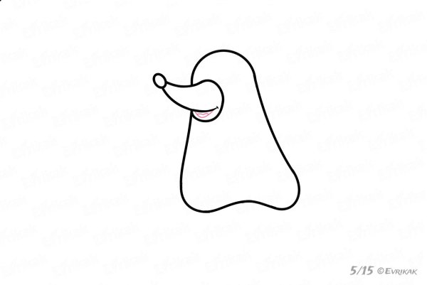 Крот поэтапное рисование