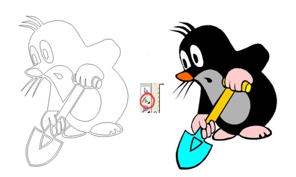 Крот иллюстрация