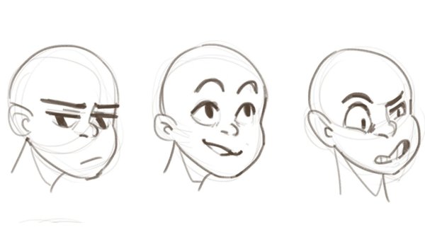 Лица для рисования мультяшные