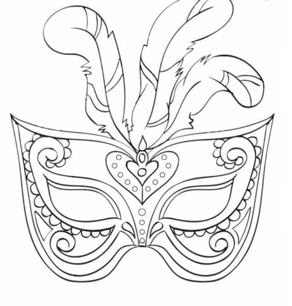 Эскиз маски карнавальной