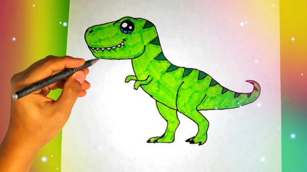 Динозаврики для рисования