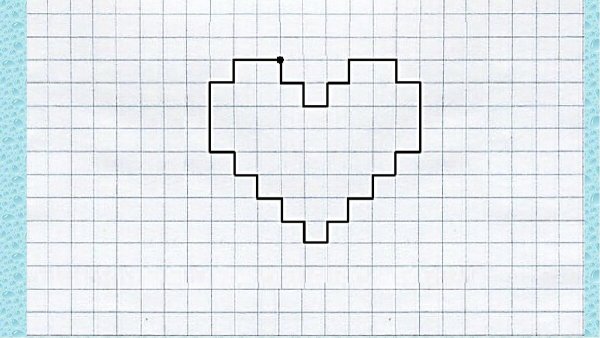Рисунки по клеточкам карандашом