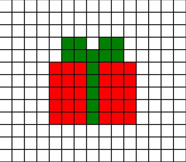 Рисунки по клеточкам простые