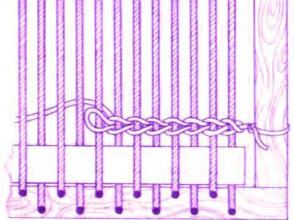 Сумаховое плетение гобелен