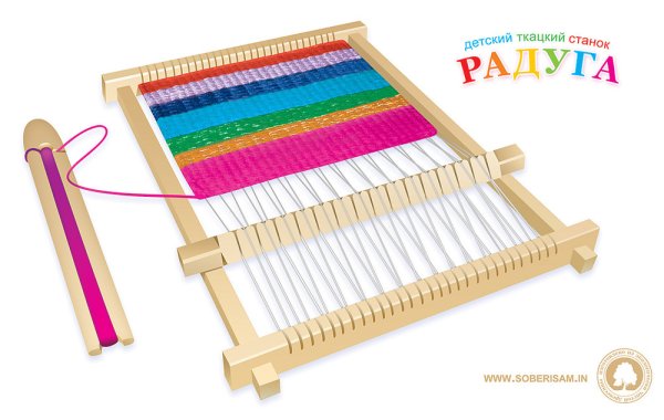 Деревянный станок для плетения ковриков