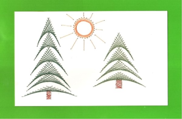 Изонить елка