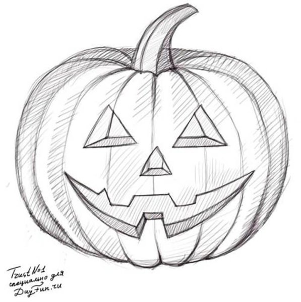 Тыква трафарет