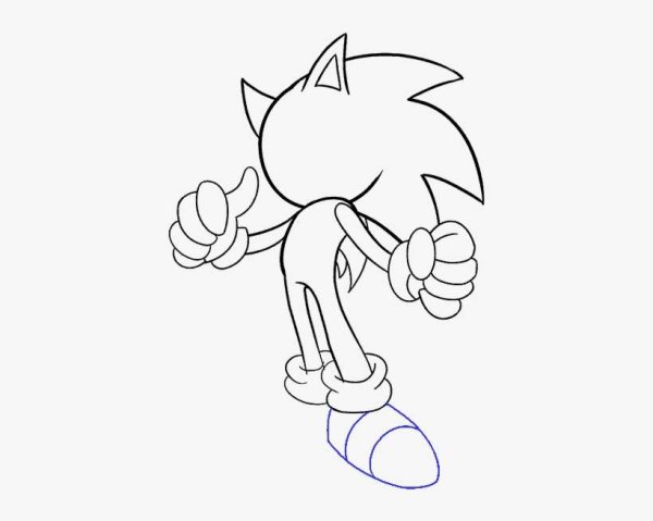 Срисовка Соника