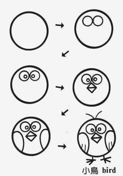 Рисование животных из кругов