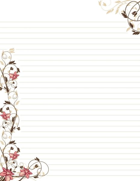 Красивый трафарет для письма