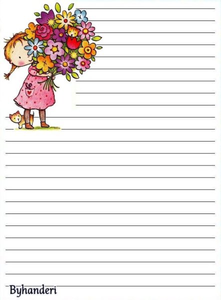 Красивый лист для письма