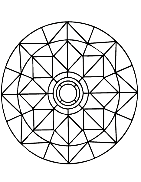 Геометрический узор в круге
