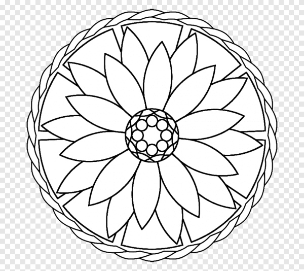 Раскраска Мандала для детей