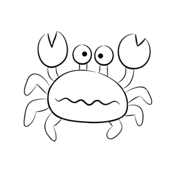 Краб рисунок