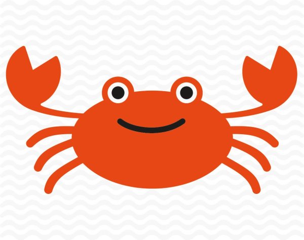 Краб рисунок