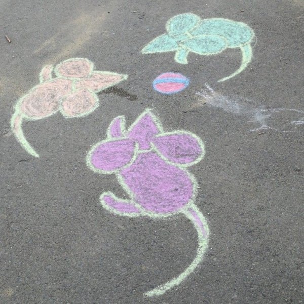 Идеи для рисования мелками