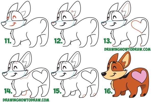 Вельш корги пемброк раскраска