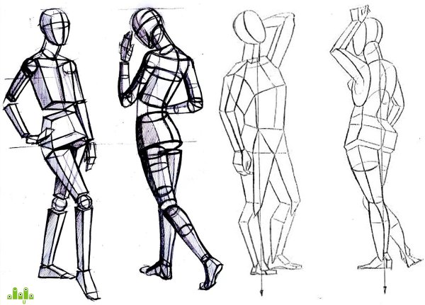 Фигура человека для рисования