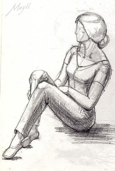 Наброски фигуры человека