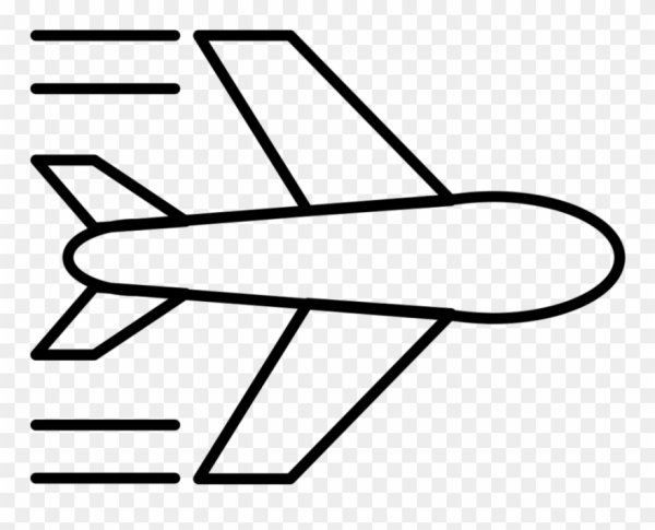 Самолет схематично