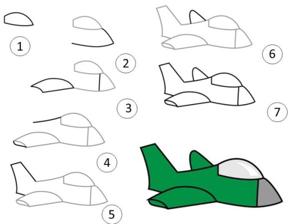 Веселые самолетики рисунки