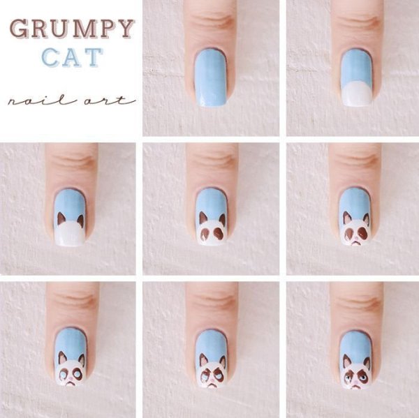 Простые рисунки на ногтях