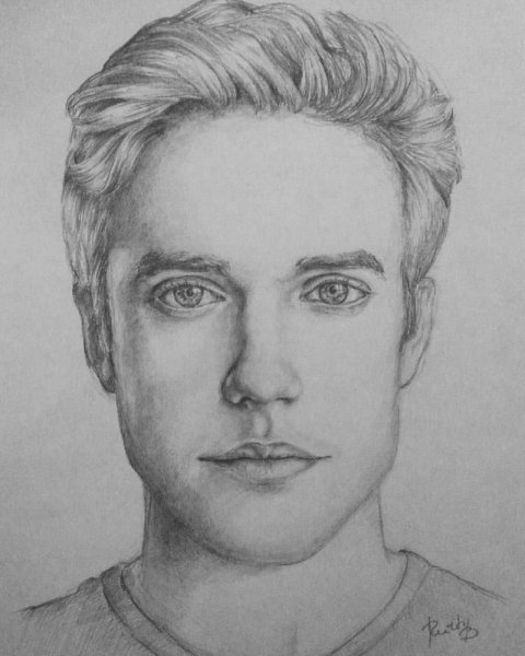 Поэтапное рисование лица мужчины