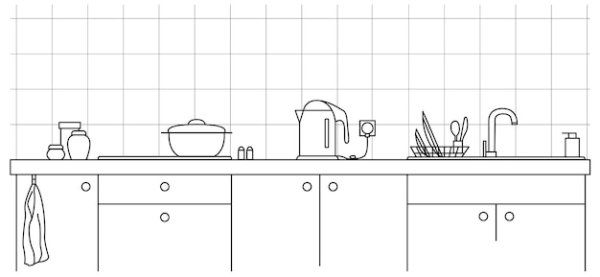 Эскиз кухни