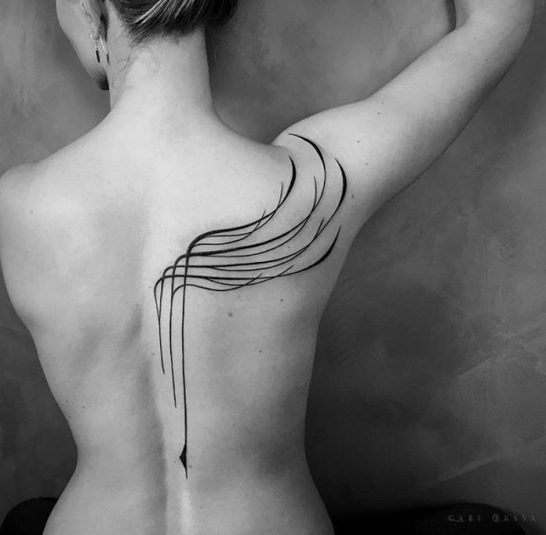 Трайбл тату эскизы на спину