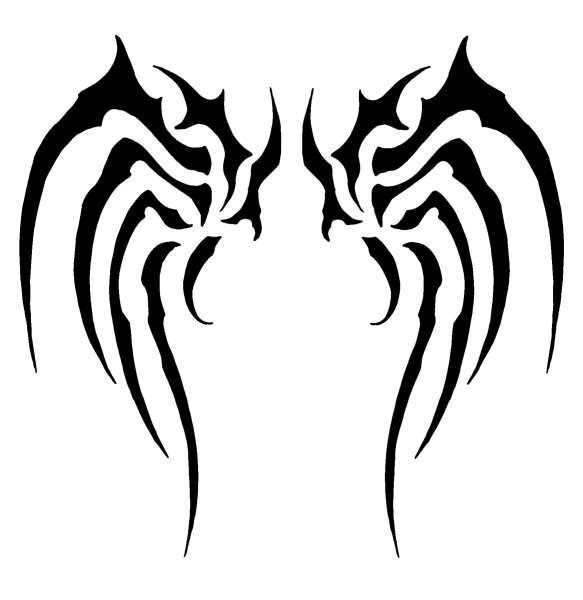 Дракон тату эскиз простой