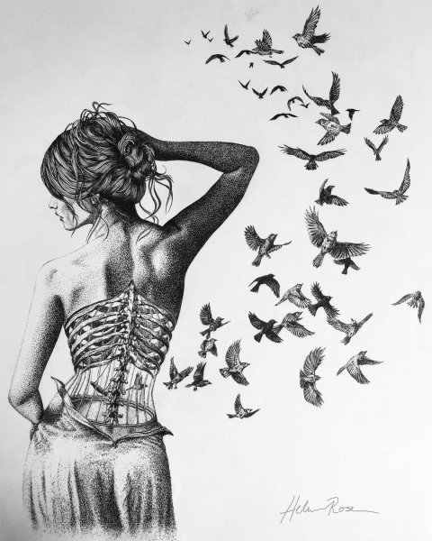 Крылья тату эскиз маленькие