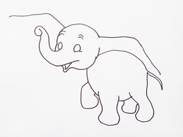 Рисунок слона 2 класс
