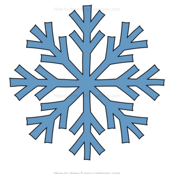 Снежинка фломастером