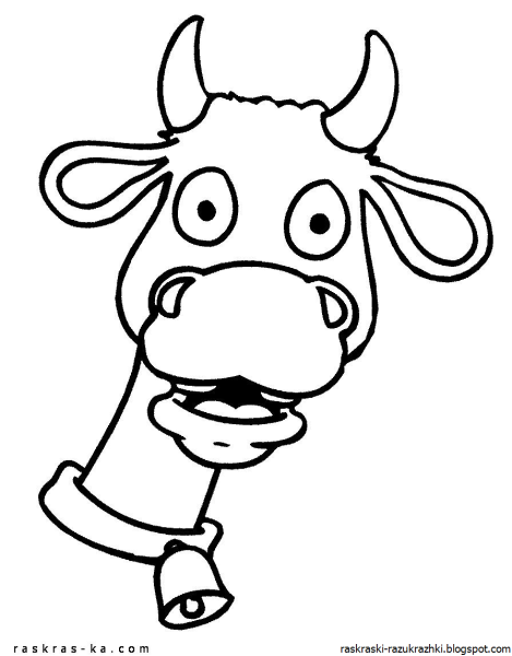 Раскраска корова