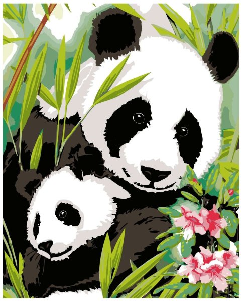 Панда картина