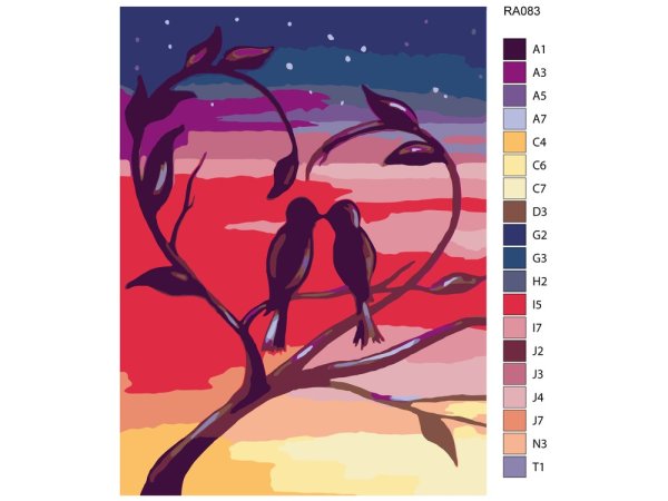 Картина по номерам легкая