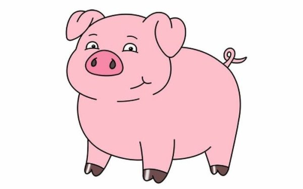 Свинка карандашом