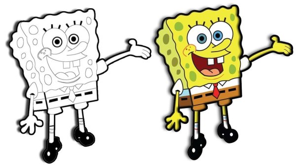 Спанч Боб картинки для срисовки