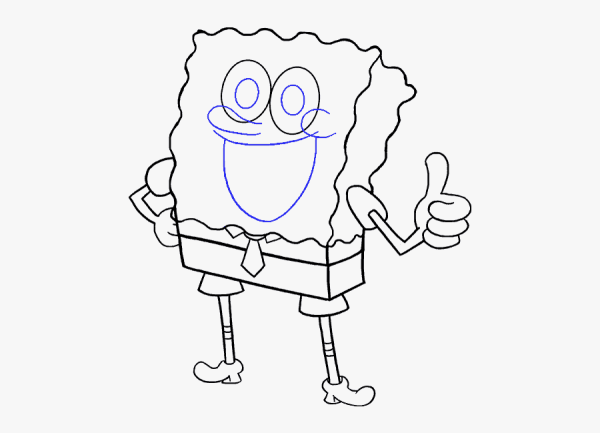 Губка Боб срисовать